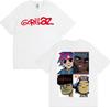 Gorillaz Band Face Arts Graphic Tshirts Unisex Women Clothing Retro Cartoon Short Sleeve T Shirts Fashion Casual Oversized Tshirt