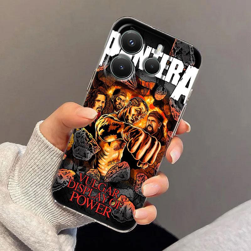 Dimebag Pantera Rock Band Phone Case For Xiaomi Redmi 14C 13C 12C 10C Back Cover Note 14 13 12 11 10 9 8 Pro Plus 5G Clear Funda Redmi Note 14 4G