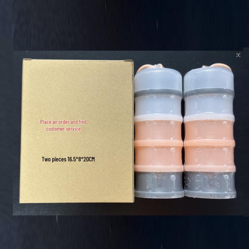 Portable Multi-Layer Baby Formula Box with Independent Compartments