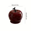 Apple-Shaped Ceramic Toothpick Holder with Lid Elegant Home Kitchen Accessory