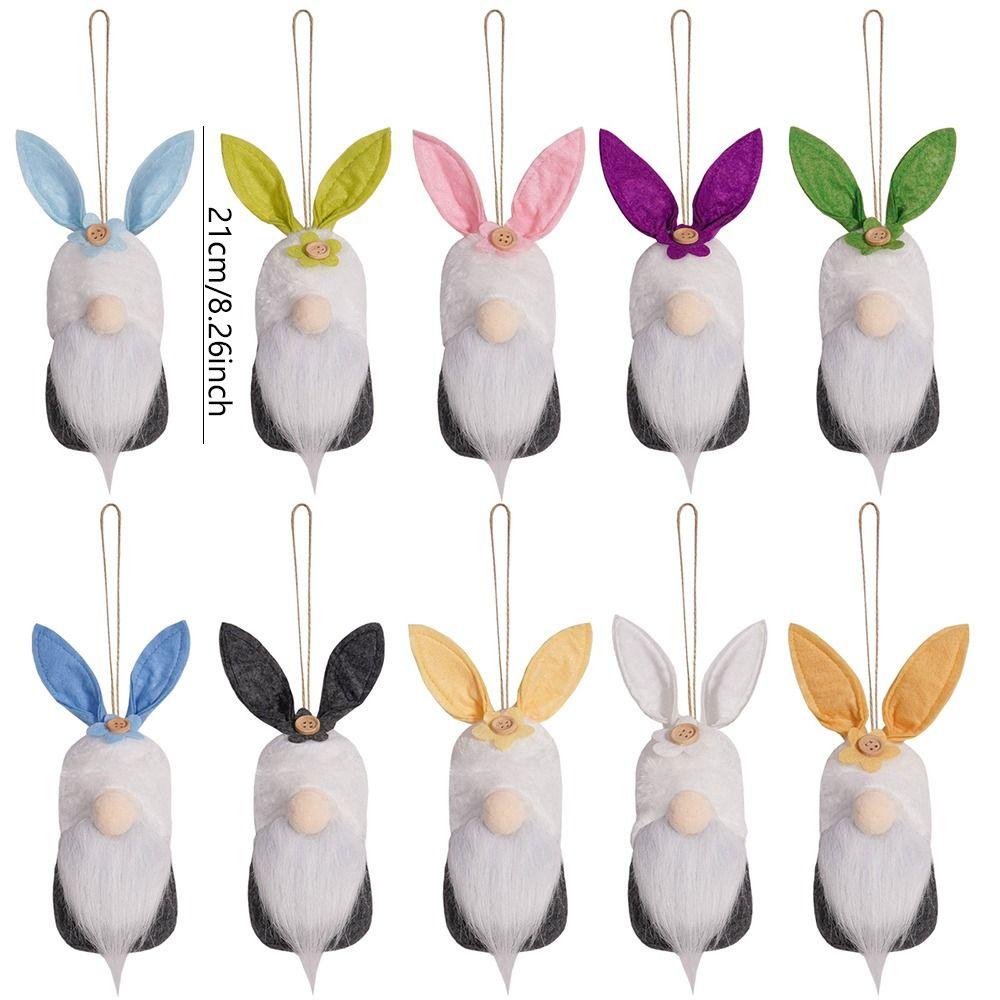 10pcs Cute Faceless Dwarf Doll Soft Happy Easter Decorations  Children Easter Gift