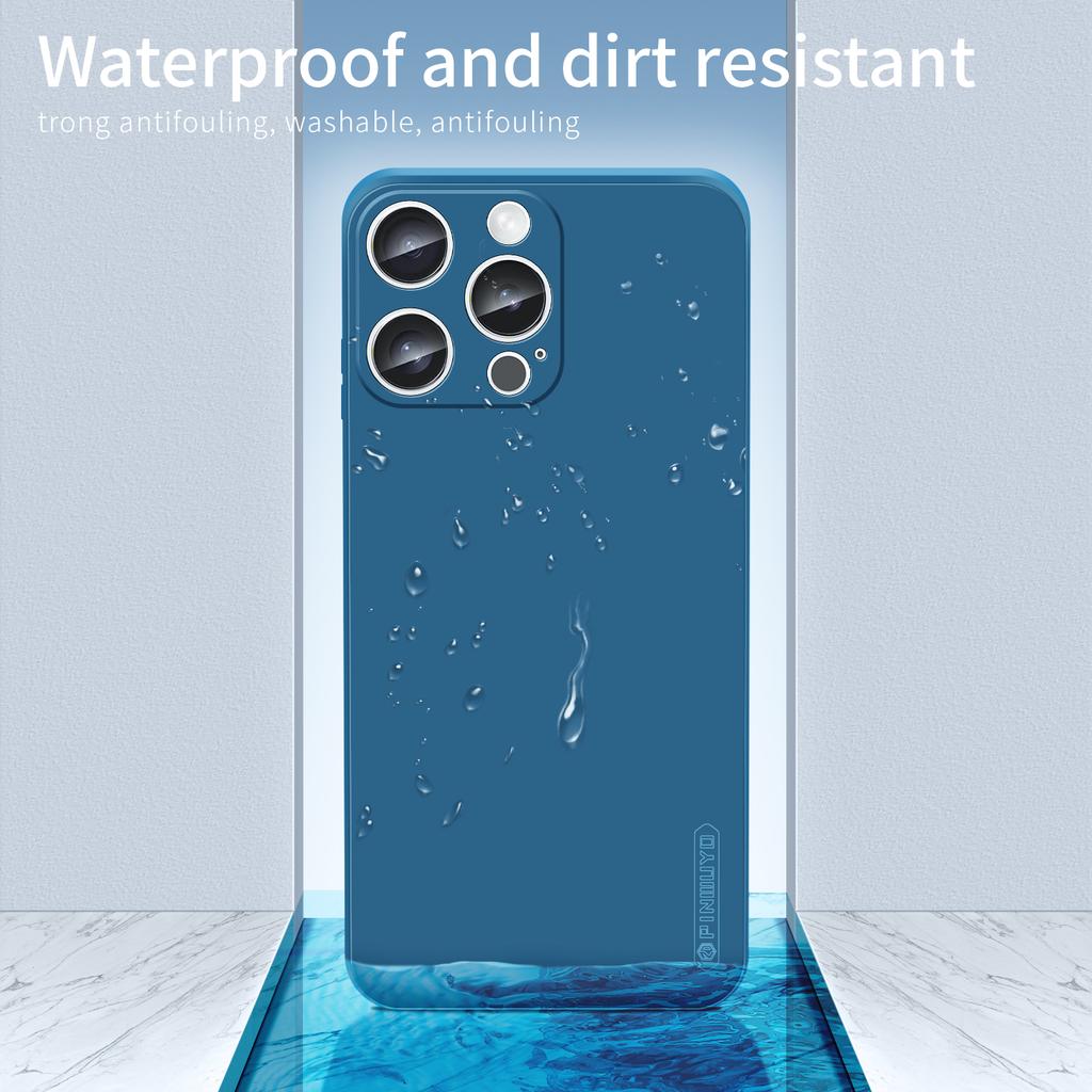 PINWUYO JK Touching Series For iPhone 16 Pro Case Silky Touch Soft TPU Phone Back Cover
