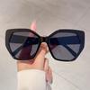Polygon Design Black Shades Ins Brand Gradient Ladies Sunglasses New In Women Fashion Sun Glasses for Driving Beach