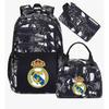 Kids Soccer Backpack Large Capacity School Bags Set of 3 Fan Gear for Boys Girls Waterproof Durable