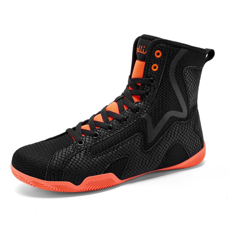 Men's One-Piece Professional Boxing & Wrestling Shoes