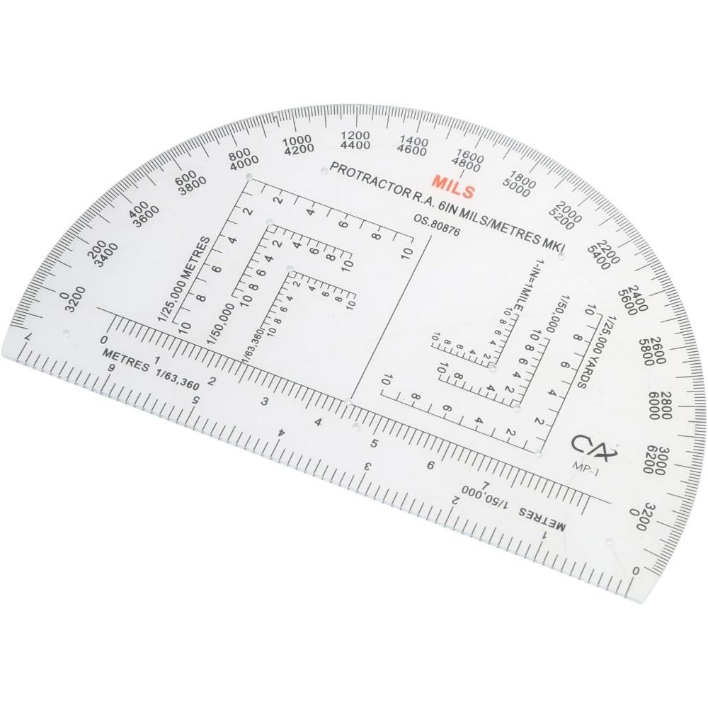 Map Reading Ruler Protractor Military Protractor Coordinate Scale for Topographical Map Reading and Land Navigation