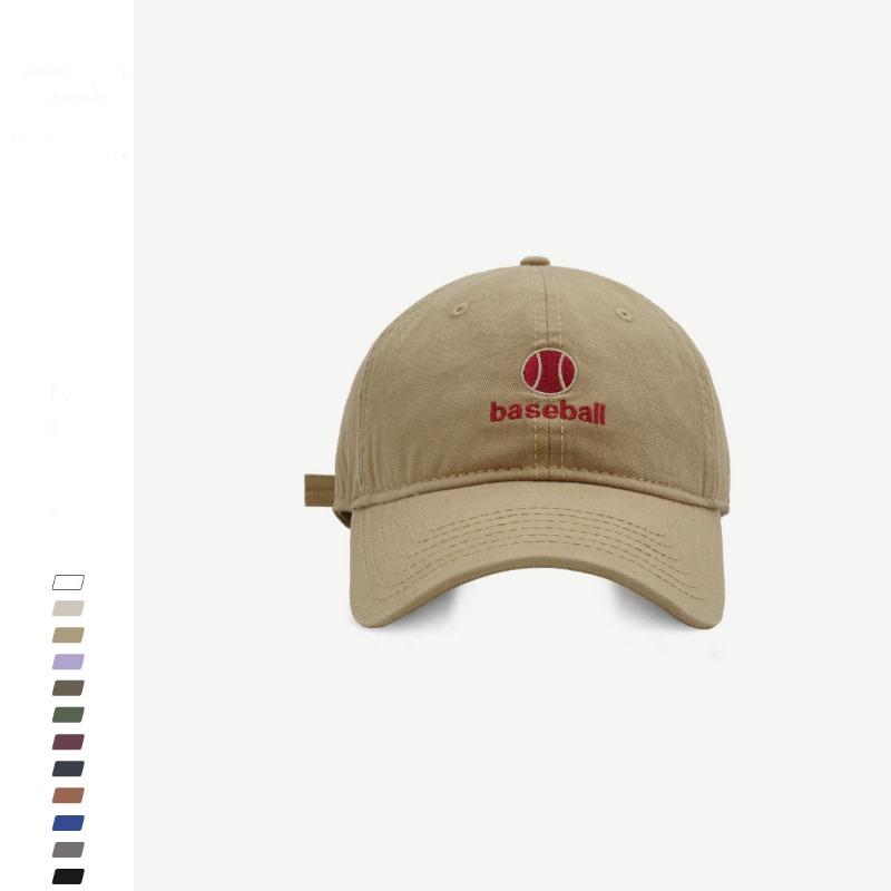 Face small baseball cap female couple street fashion letter embroidery soft top cap men's basketball cap