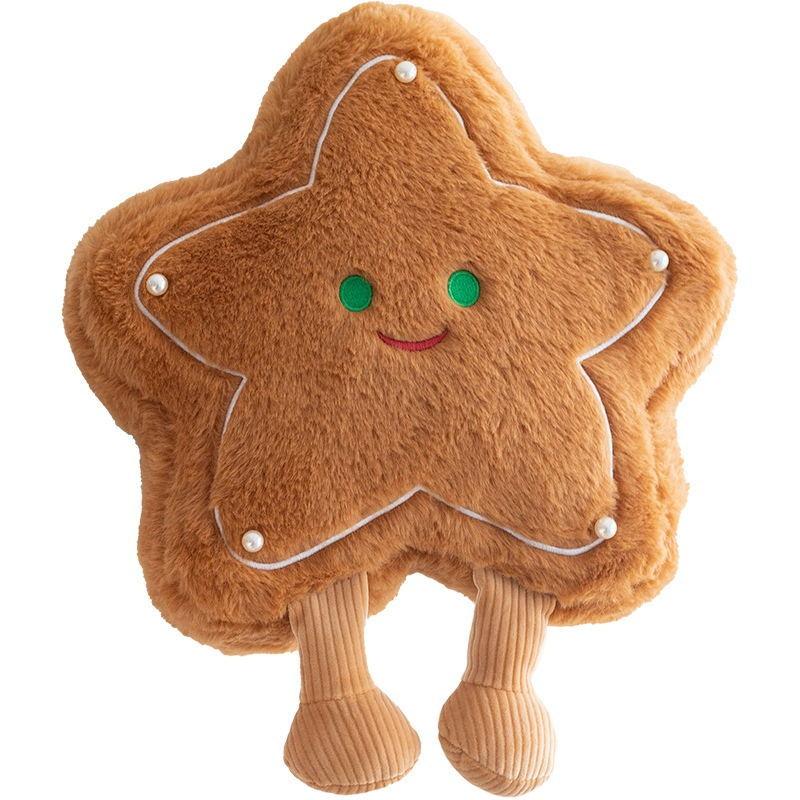 Gingerbread Star Tree Pillow Girl's Bedside Pillow Office Nap Pillow Girl Living Room Sofa Cute Cushion