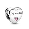 Originalcopper Trinkets Simple Heart Charm Familybirthday Bead Fit Fashion Bracelet Necklace Women Diy Jewelry For Gift