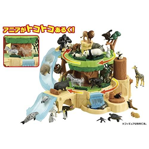 TAKARA TOMY Ania Ania Walk! Spinning Mountain Animal Dinosaur Toy for Ages 3 and Up