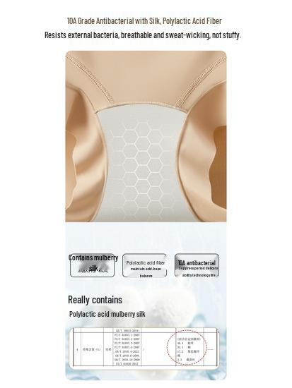 National Style Seamless High-Waisted Tummy Control Lace Pants - Sexy, Comfortable, Butt-Lifting Mulberry Silk