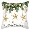 Christmas Decorative Pillows Merry Christmas 2D Printed Polyester pillowcase, sofa decorative cushion cov Headboard Pillow