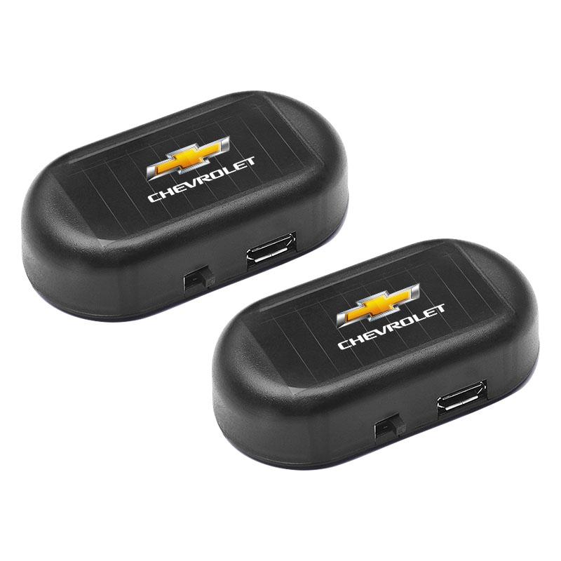 1Pcs Car Solar Powered Wireless Anti-Theft Caution Lamp LED Flashing Light for Chevrolet Captiva Lacetti Aveo Malibu Trax Camaro