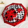 Ladybug And Sunflowers 8-Frame for Travel, Camping, Casual Lightweight Portable Umbrella, Essential for Every Family Holidays Birthday Gift