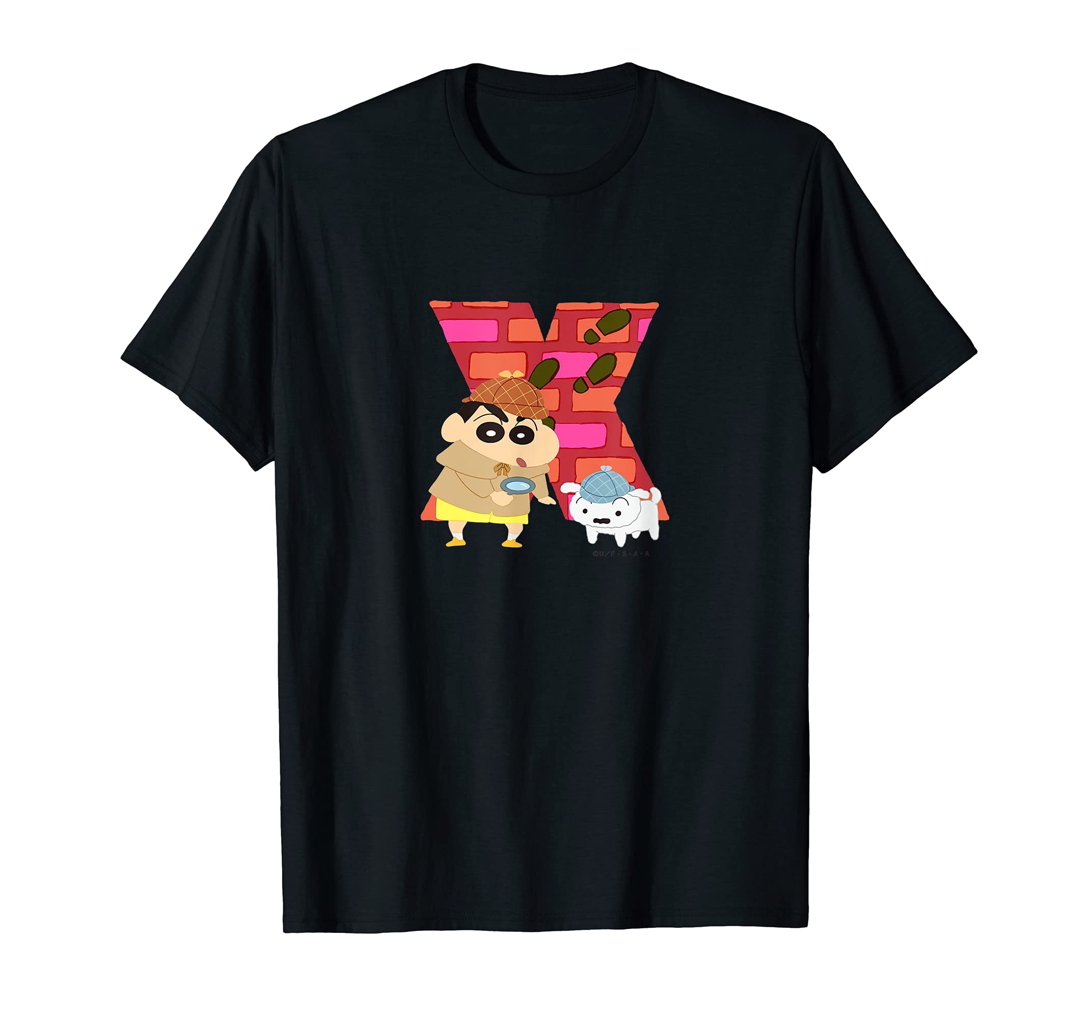 

Crayon STUDY A to Z Shin-chan FUN! FUN! “X” T-shirt чёрный