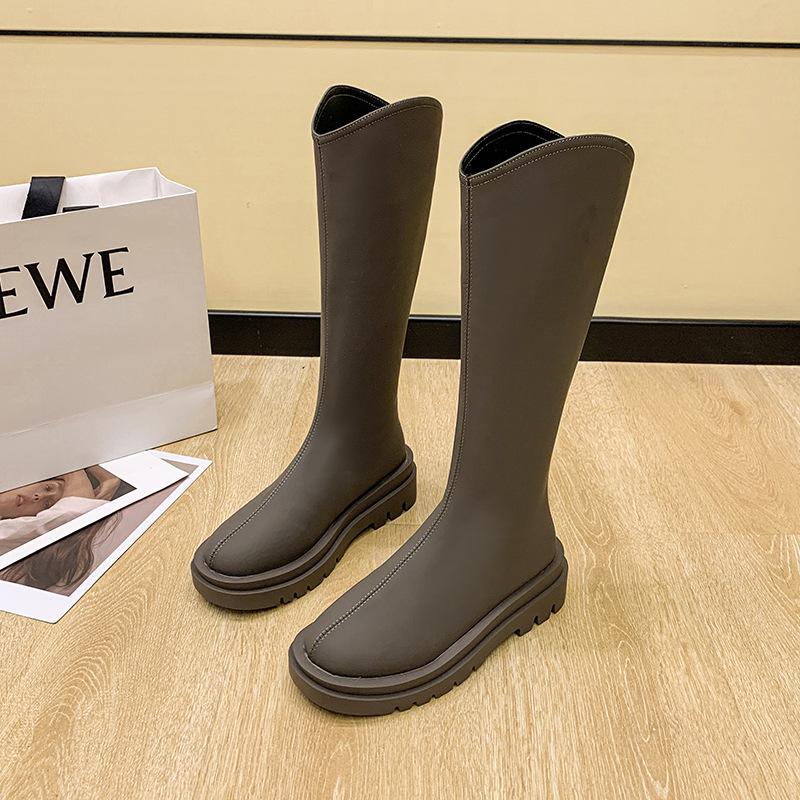 

Thick-legged boots Big tube circumference boots Matte matte v tube Small thick-soled boots Fat mm Skinny knight boots 35