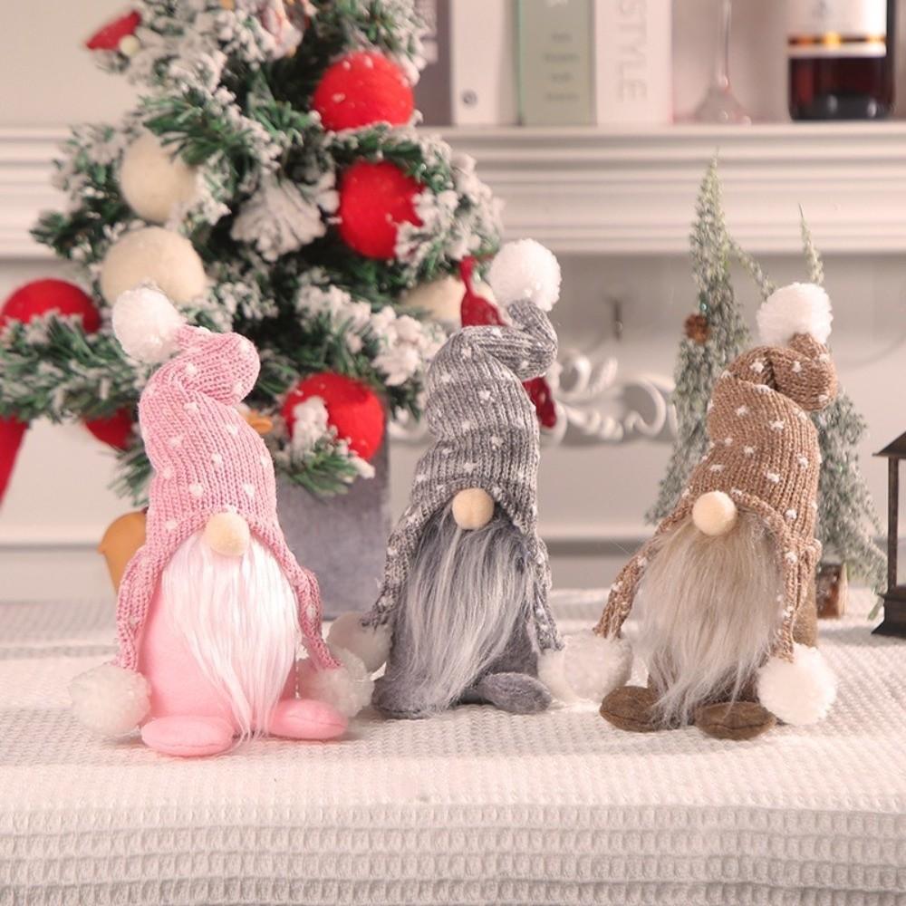 Knitted Christmas Gnomes Doll Decor Cartoon Christmas Gnomes Plush Doll Party Favors