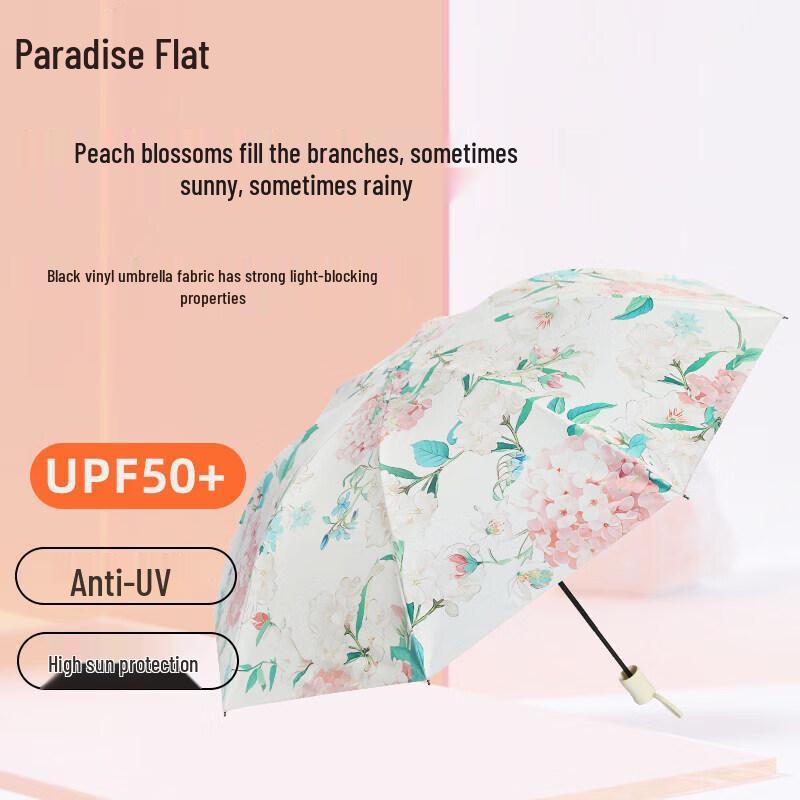 

Paradise 3-Fold Floral Print Windproof Sun & Rain Umbrella