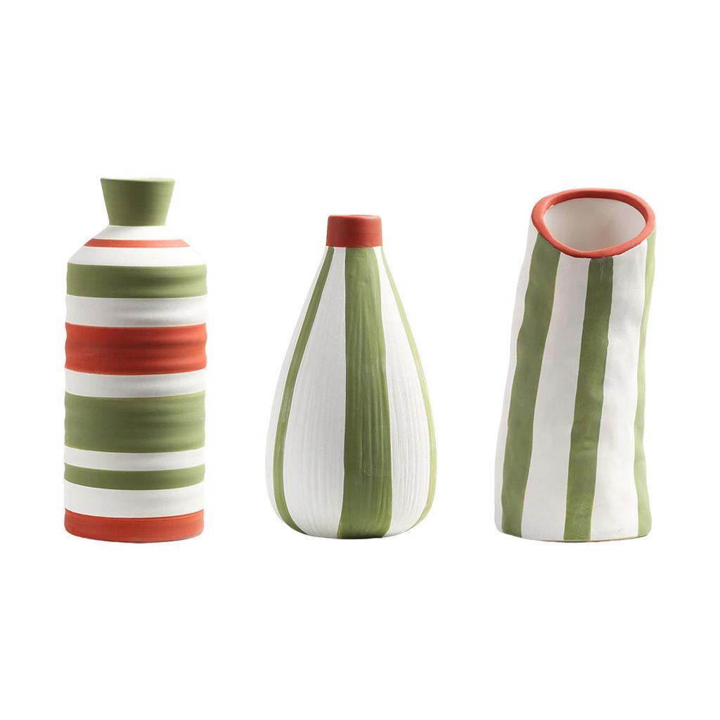 Ceramic Flower Vase Decorative Vase Housewarming Gift Flower Arrangement Modern Geometric Vase for Fireplace Shelf Bedroom