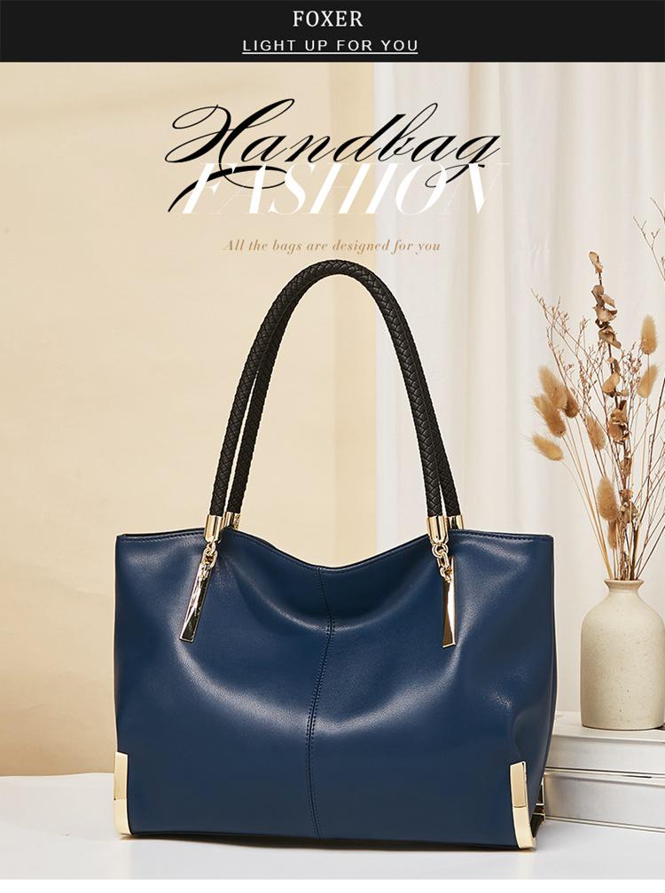 Women's 2024 Luxury Cowhide Tote Bag - Large Capacity Handheld Shoulder Bag