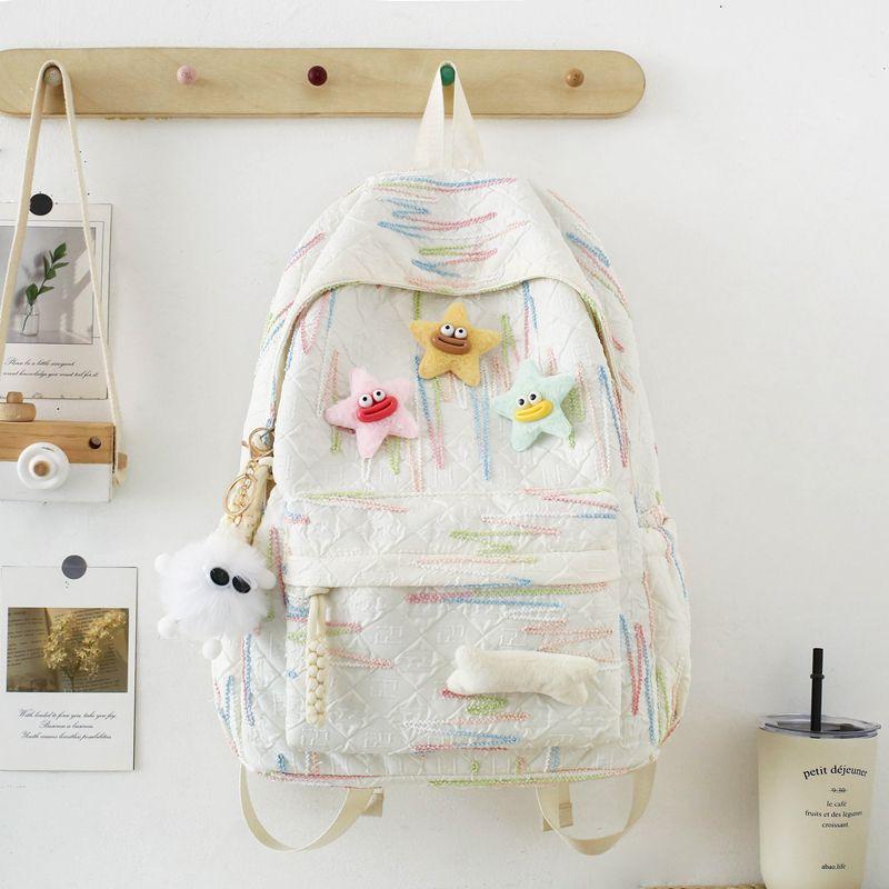 Backpack Korean version Japanese star college wind backpack niche design fresh girl campus class student schoolbag