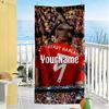 Haaland Customizable Name Beach Towel Super Soft Microfiber Quickdry Fabric Suitable for Swimming Gym Camping Yoga Vacation