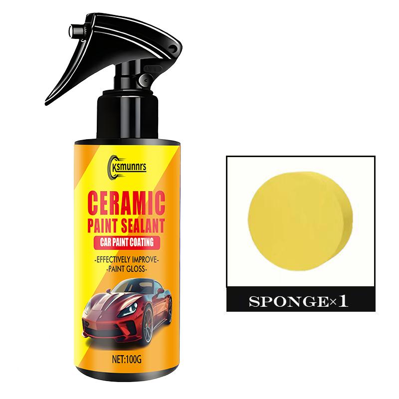 NEW100ml Plastic Repair Spray - Multipurpose Car Interior & Tire Coating, Black Car Yellowing Repair Nanocrystals, Easy to Apply Paint Cleaner