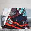 Yuji Itadori aus dem Anime Jujutsu Kaisen – Plüschdecke, tolle Kuscheldecke für Zuhause, 125 x 100 cm, Tagesdecke