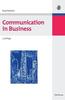 The Communication In Business Book