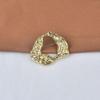 European and American Fashion Wavy Pattern Irregular Brooch High-End Simple Versatile Coat Niche Metal Pin Clothing Accessories