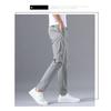 Ice Silk Men's Loose Straight Leg Men's Pants Trendy Business Quick Drying Summer Thin Casual Pants