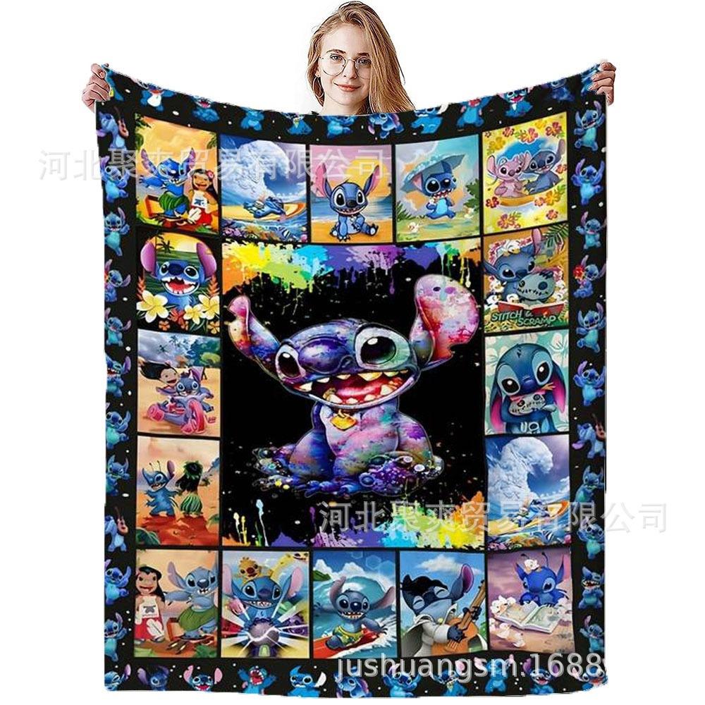 Stitch Flannel Blanket Star Baby Blanket Air Conditioning Blanket Nap Blanket Flannel Blanket Cross Border