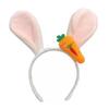 Adorable Carrot Bunny Ear Headband for Kids - Cartoon Bunny Hair Accessory & Performance Clips