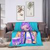 KPop Demon Hunters Rumi Blanket  Super Soft Funny Plush Throw Blanket For Children Outdoor Flannel Bedspread Bed Cover