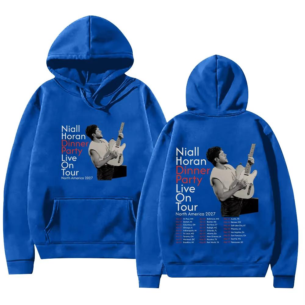 Niall Horan Dinner Party Live Tour North America 2027 Hoodie Y2k High Street Sweatshirt Clothes Soft Cotton Sweatshirt Loose Cozy and Versatile