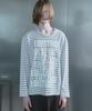 Kilyu I Destroy Stripe Long Sleeve T-Shirt_Melange Gray