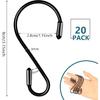 20 Pack 3.15 Inch S Hooks Stainless Steel Hanging Hooks Heavy Duty S Hooks for Hanging Kitchenware, Pots, Pans, Plants, Clothes, Towels in Kitchen,