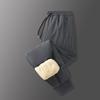 Large Size Cotton Pants for Men In Winter Warm Graphene Middle-aged and Elderly Parents Plus Velvet Thickened Lamb Velvet Long