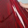 Vinilo Película Wrapping Fibra de Carbono 5D Rojo Brillante Arcoíris Pegatina Calcomanía para Modificación de Coche Accesorios de Motocicleta Wrap