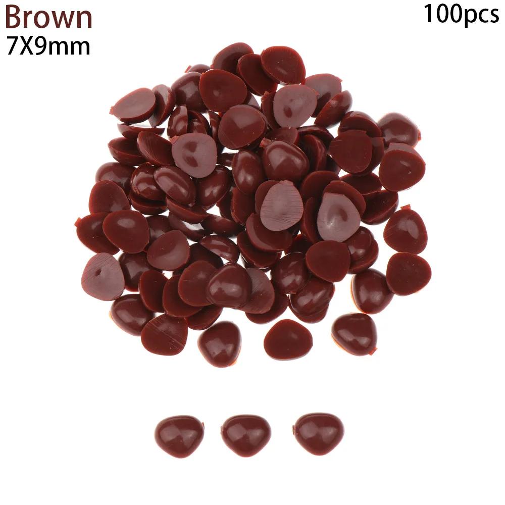 100Pcs/Pack Plastic Triangle Noses For Dolls Toys For Bear Buttons Toy DIY Crafts Safety Child Kids Dolls Nose Accessories