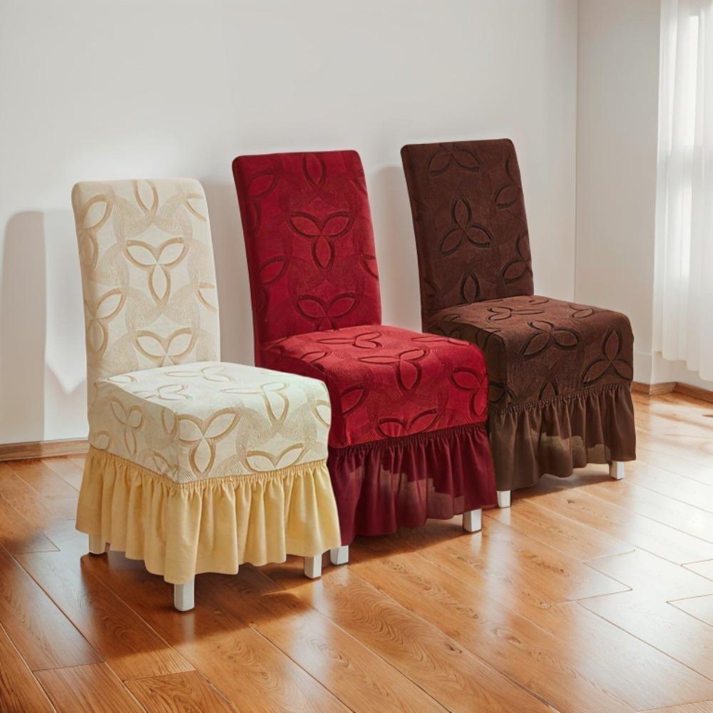 Elastic Dinning Chair Protective Case Full Wrap Chair Skirt Dinning Table