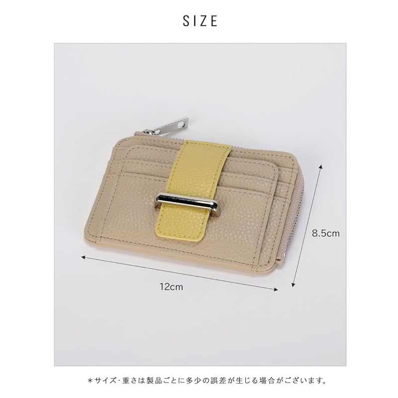 [Alto Rose] ivory fragment case With coin purse IC card card case ladies bill bifold synthetic leather simple pass case Beautiful adult cute compact