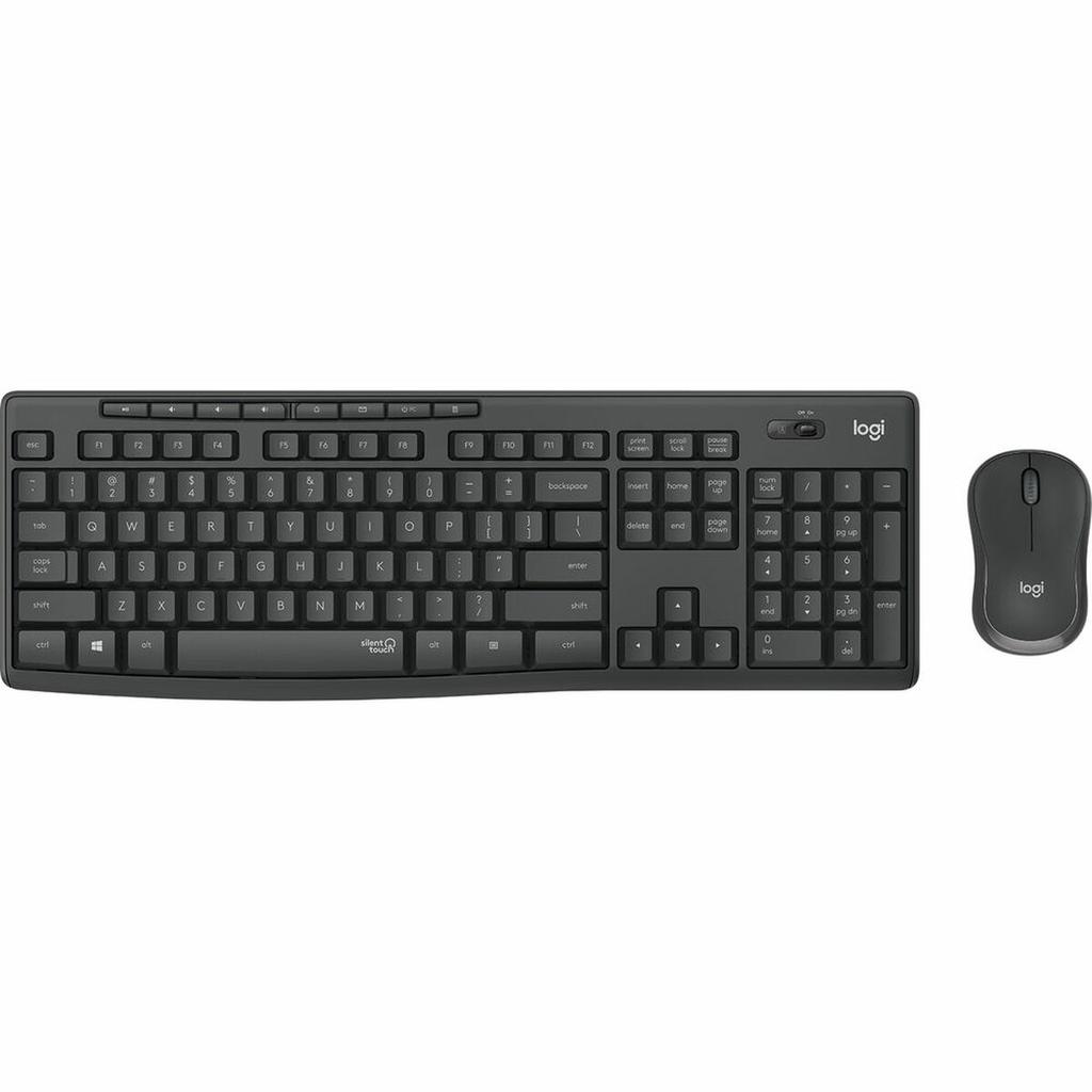 Keyboard and Wireless Mouse Logitech MK295 Grey Spanish Qwerty