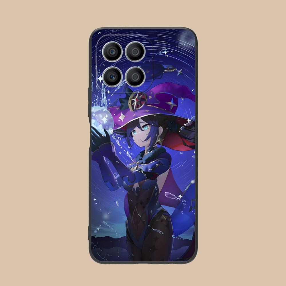 Game GI Mona Matte TPU Mobile Phone Case for Honor 90 80 70 60 50 30 20 10 9 8 7 Pro S SE Lite 5G Colorful Printing Cover