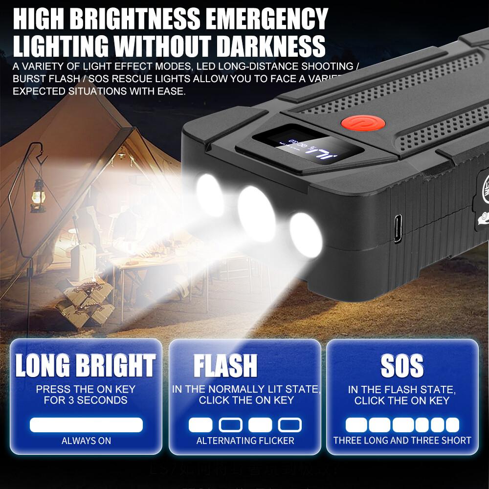 Car Jump Starter Booster Jumper Box Power Bank 500A Portable Battery Charger for 12V Car Emergency Booster Starter Device