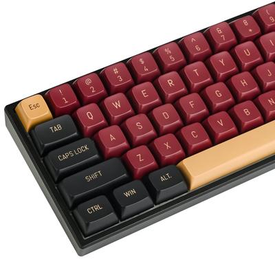 Red Warrior CSA Vlastní 160 klávesový set klávesových krytek s dvojitým vstřikováním pro herní mechanické klávesnice s MX spínači, Cherry/Gateron 60%/64/GK61