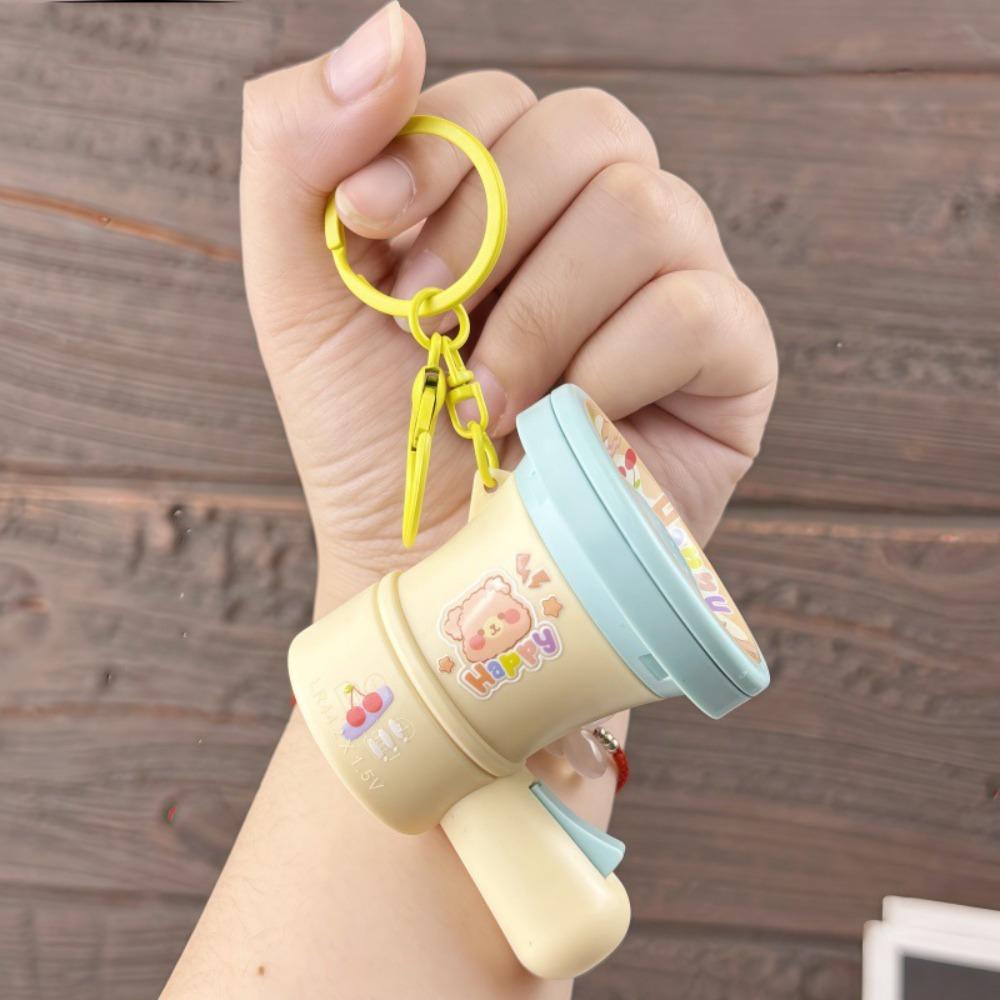 Cartoon Bear Recording Speaker Music Keychain Decompression Handheld Speakers  Friend Gift