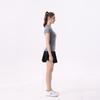 Women's High-Waisted Skirted Yoga Shorts - Double Layer, Anti-Exposure, Casual Sportwear.