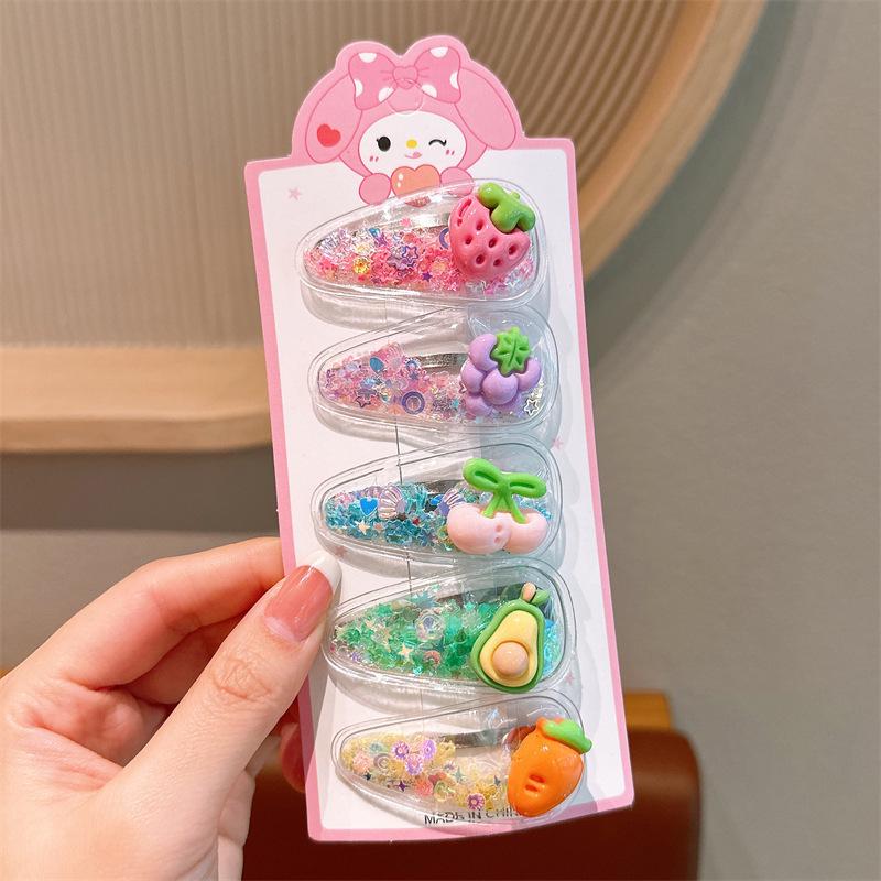 

Kuromi Sanrio Girl s Flowing Sofa Bangs Hair Clips - Kid-Friendly and Sweet Design