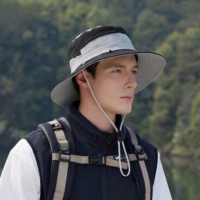 Summer Foldable Sun Hat With Wide Brim For Outdoor Men And Women
